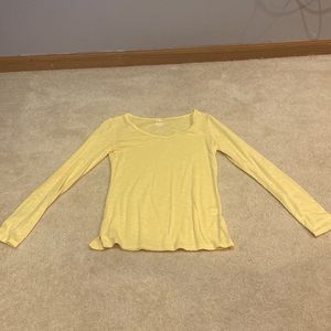 Long sleeve yellow shirt